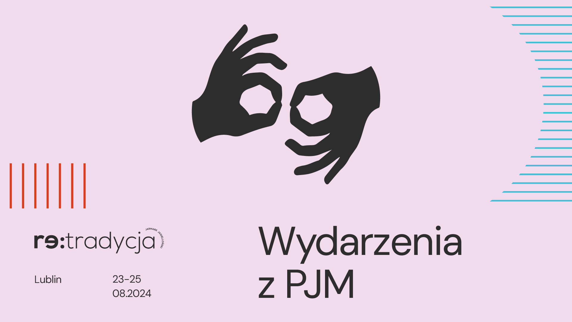 Grafika z symbolem tłumaczenia na PJM.