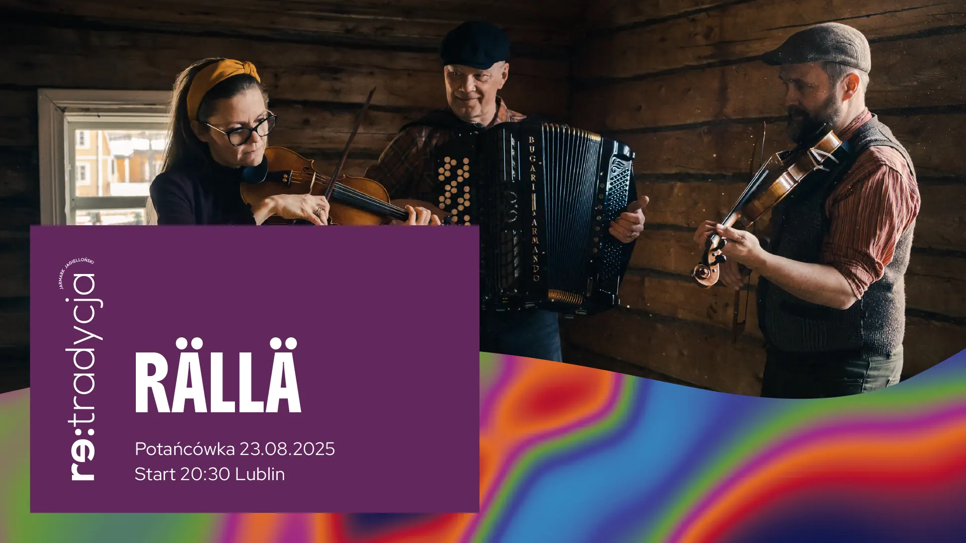 Grafika zapowiadająca koncert grupy Ralla.