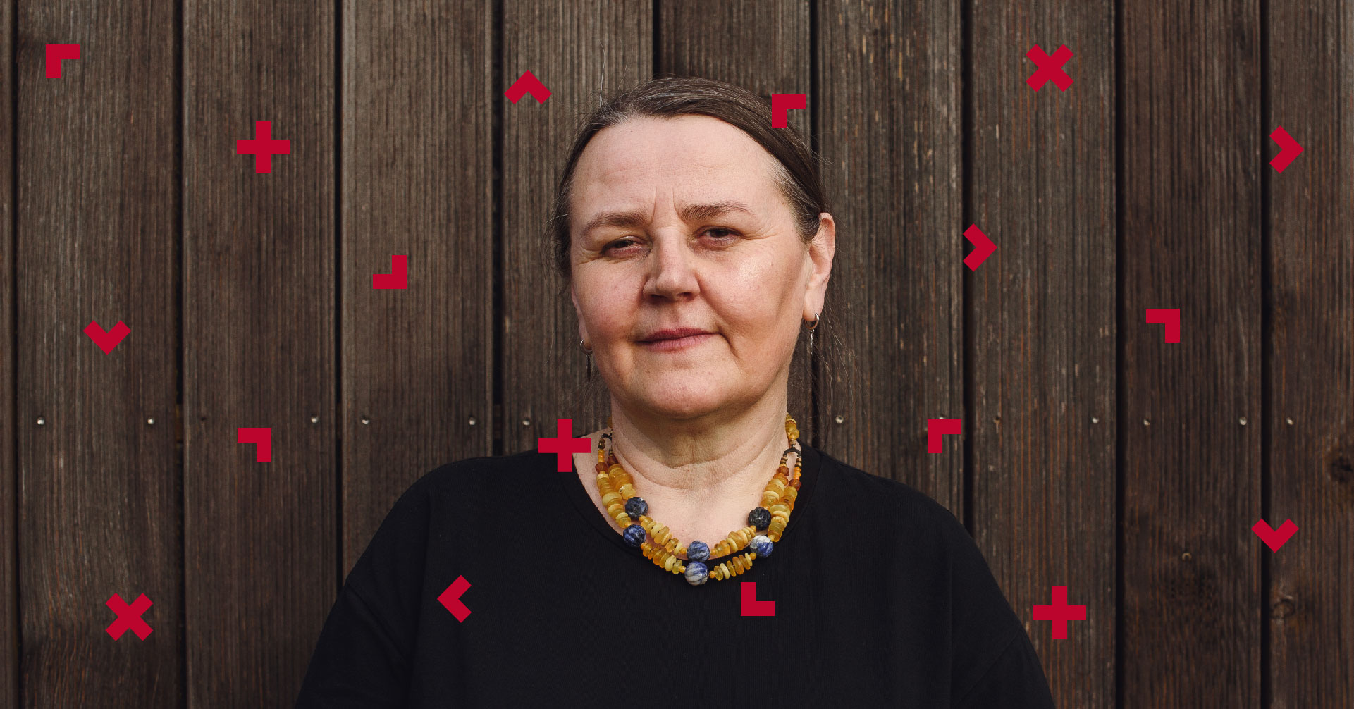 Portret kobiety w średnim wieku.